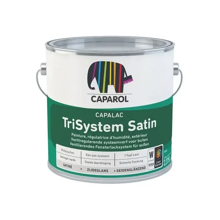 Caparol Capalac Trisystem Satin | Zijdeglans Eén-pot-systeem-1 LTR - Wit Fabrieksprijs