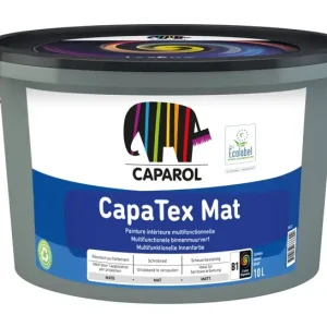 Caparol Capatex Mat | Matte Muurverf en Plafondverf-5 LTR - Wit Aanbieding