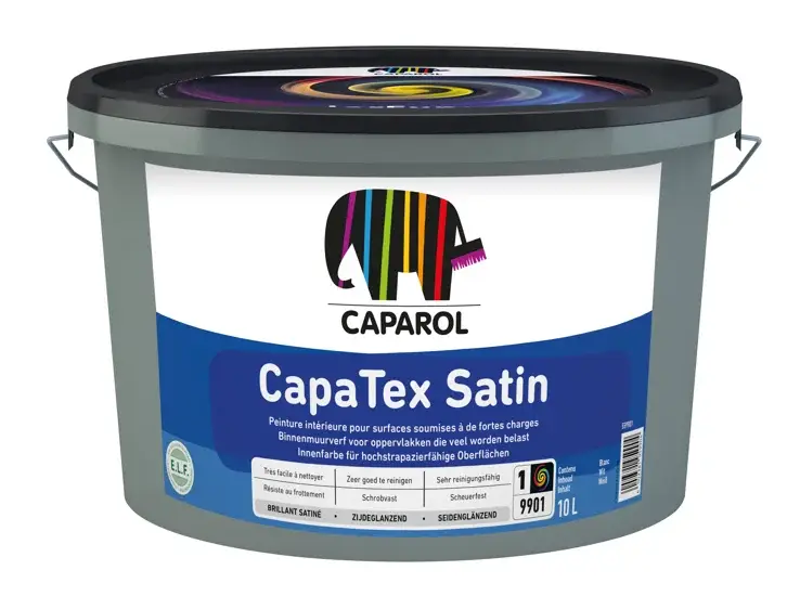 Caparol Capatex Satin | Zijdeglans Muurverf-2,5 LTR - Wit Actieprijs