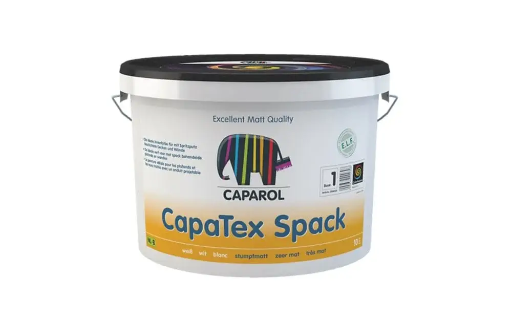 Caparol Capatex Spack | Matte Muurverf en Plafondverf-10 LTR - Wit Gereduceerde Prijs