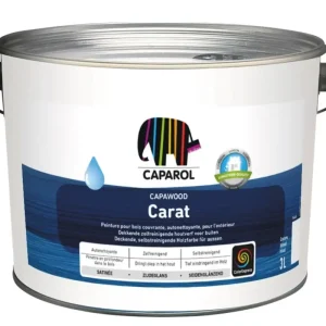 Caparol Capawood Carat | Zijdeglans Houtverf Buiten-1 LTR - Wit Snelle Levering
