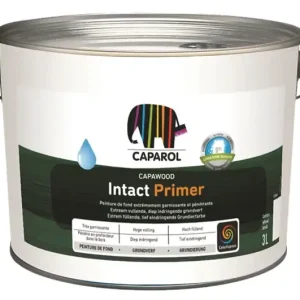 Gereduceerde Prijs Caparol Capawood Intact Primer | Grondverf Buiten-3 LTR - Wit