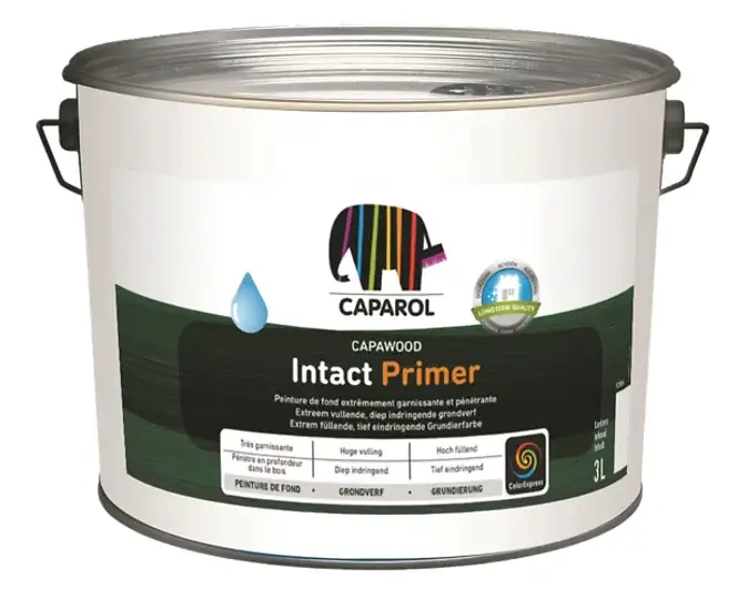 Gereduceerde Prijs Caparol Capawood Intact Primer | Grondverf Buiten-3 LTR - Wit