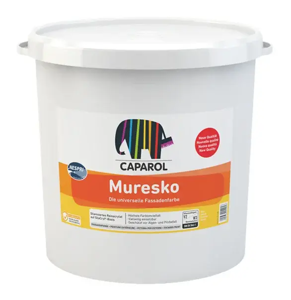 Caparol Muresko Nespri | Verspuitbare Gevelverf-12,5 LTR - Wit Populair