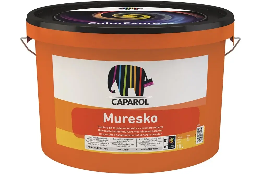 Caparol Muresko Silacryl | Matte Gevelverf-2,5 LTR - Wit Tijdelijk Beschikbaar