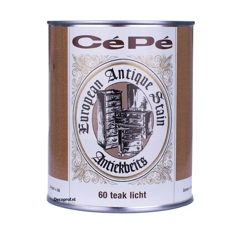Finale Uitverkoop Cepe Beitsen Antiekbeits 60 Teak Licht-500 ML