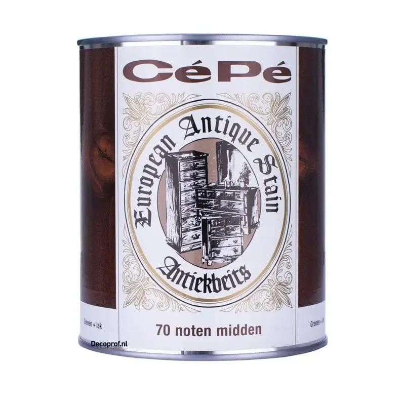 Beste Prijs Cepe Beitsen Antiekbeits 70 Noten Midden-500 ML