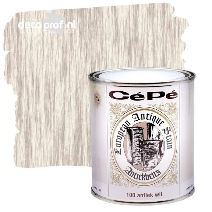 Premium Cepe Beitsen Antiekbeits 100 Antiek Wit-500 ML