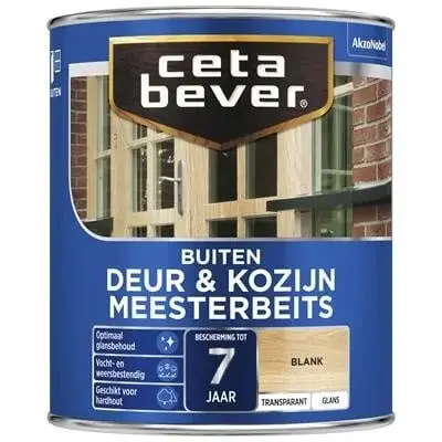 CetaBever Meesterbeits Deur & Kozijn Glans 003 Blank Transparant-750 ML Veilige Betaling