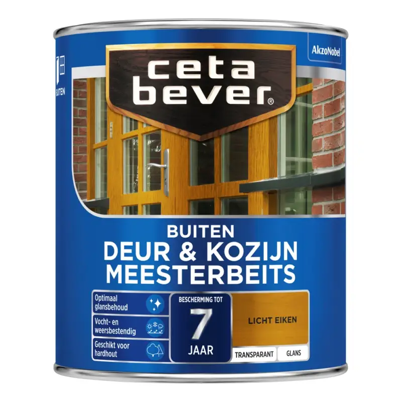 CetaBever Meesterbeits Deur & Kozijn Glans 006 Licht Eiken Transparant-750 ML Beste Prijs