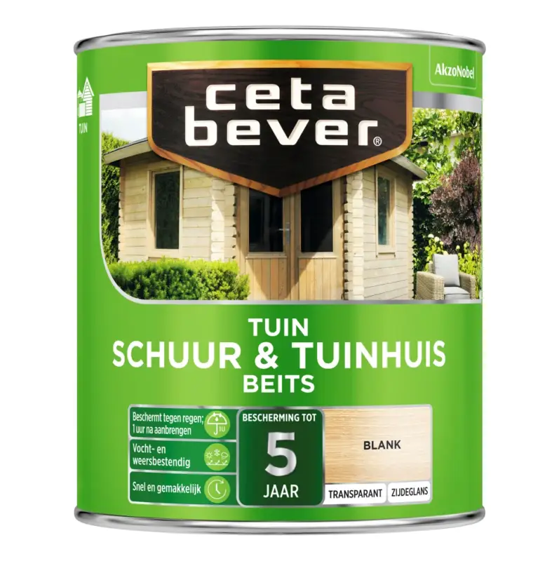 CetaBever Schuur & Tuinhuis Beits 003 Blank-750 ML Gecertificeerd