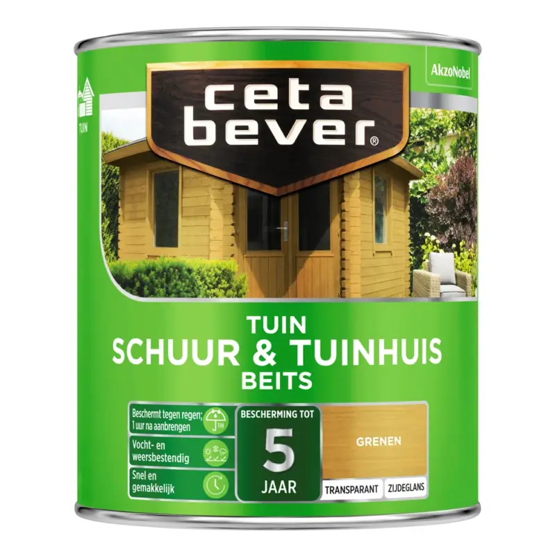 CetaBever Schuur & Tuinhuis Beits 077 Grenen Transparant-750 ML Snelle Levering