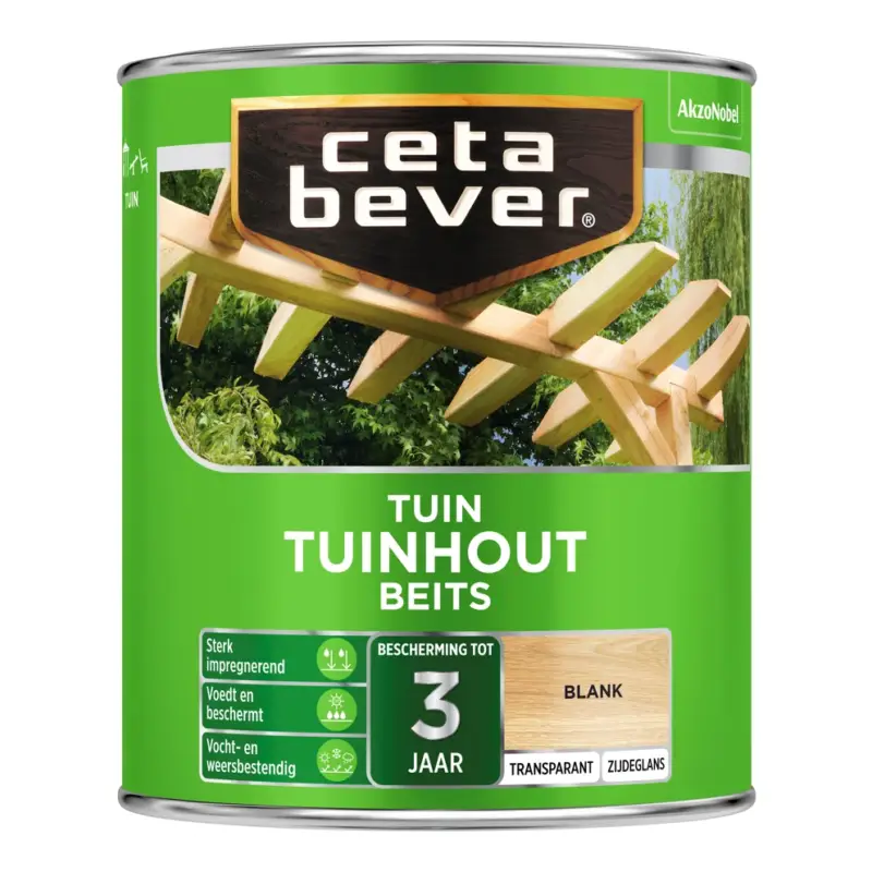 CetaBever Tuinhout Beits 003 Blank-750 ML Beperkt Aanbod