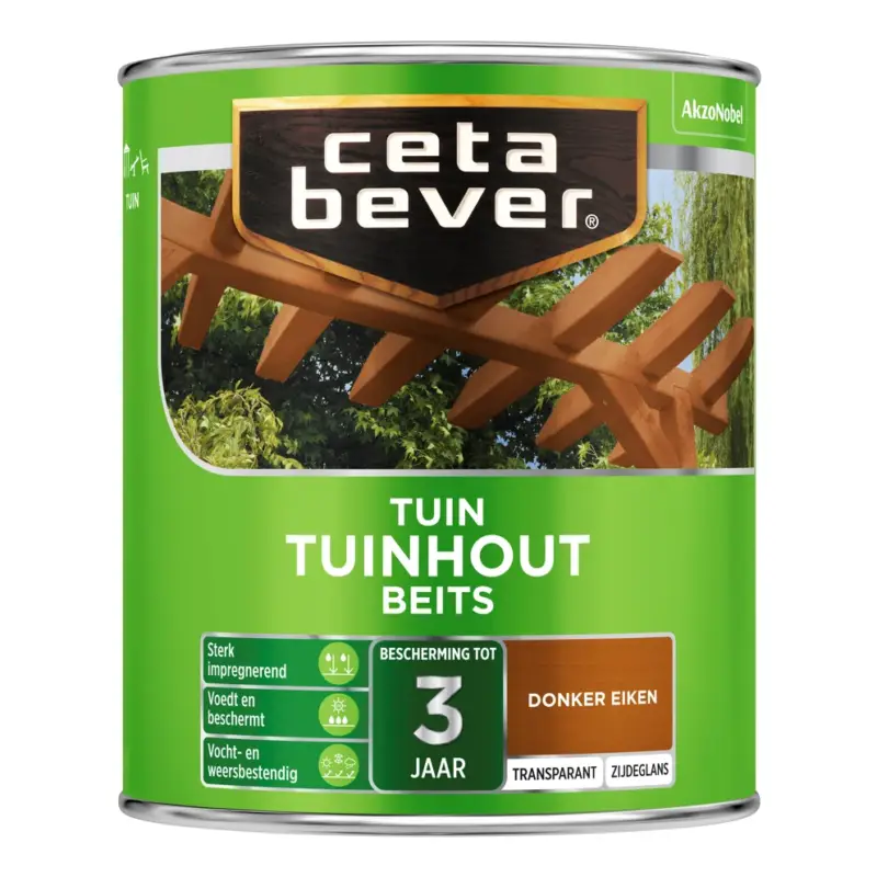 CetaBever Tuinhout Beits 009 Donker Eiken Transparant-750 ML Meest Verkocht