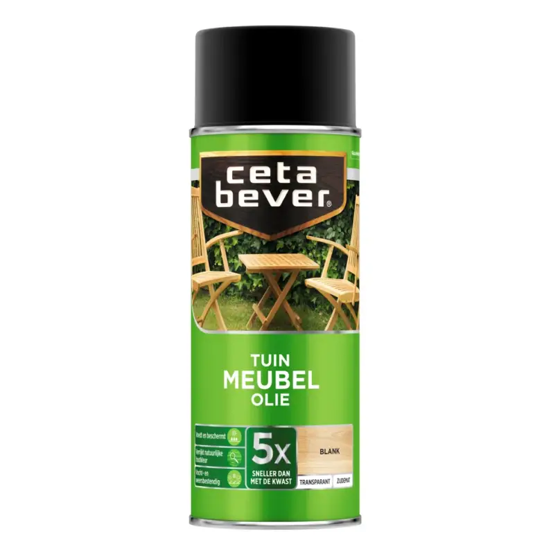 CetaBever Tuinmeubelolie Waterproof Spuitbus-400 ML Weekendaanbieding