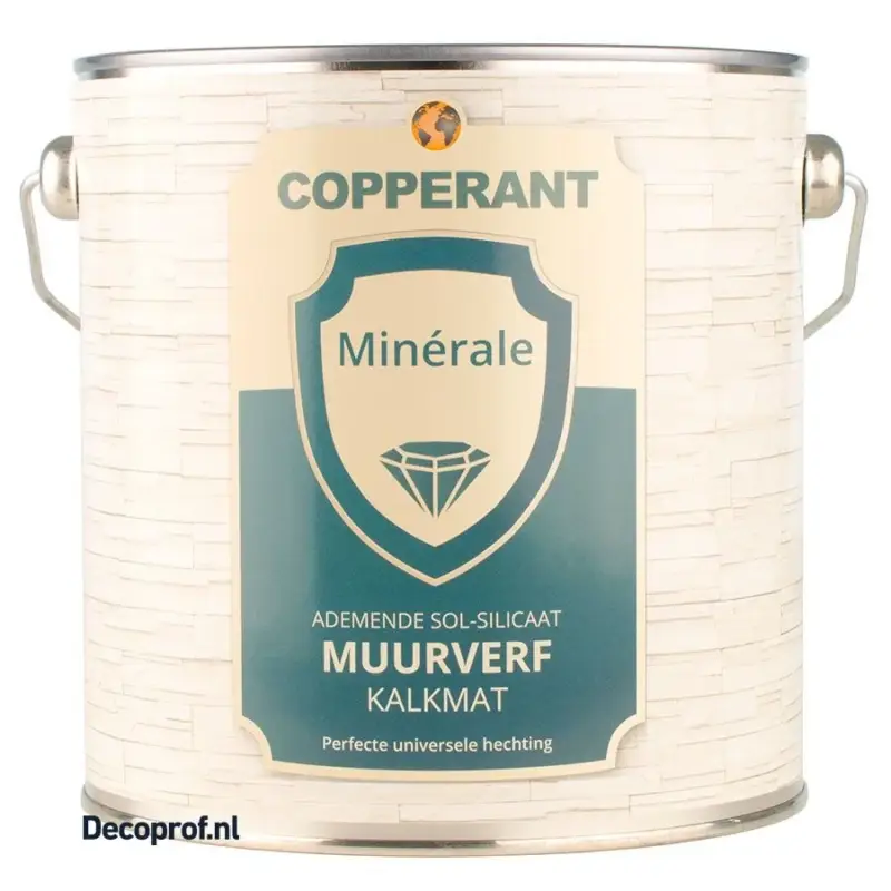 Weekendaanbieding Copperant Pura Minerale Muurverf Kalkmat-2,5 LTR - Wit