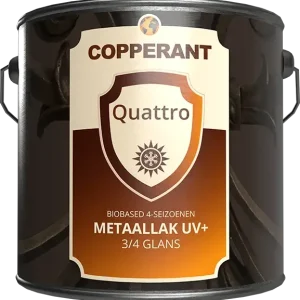 Koop Online Copperant Quattro Metaallak UV+-1 LTR - Wit