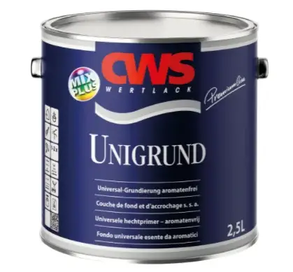 CWS Wertlack Unigrund Bunt | Grondverf Buiten-375 ML - Wit Gereduceerde Prijs