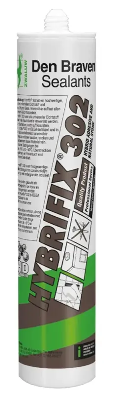 Den Braven Hybrifix 302 Zwart-290 ML - Koker Finale Uitverkoop