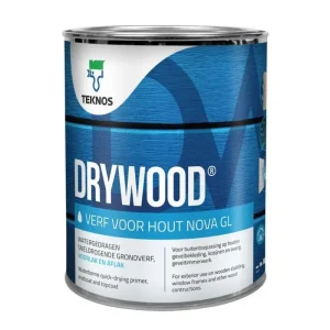 Koop Vandaag Drywood Verf Voor Hout Nova Glans | Dekkende Houtverf-1 LTR - Wit