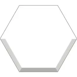 Favoriet Bardelli Hexa 2D Bianco 15x17 cm