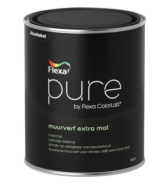 Fabrieksprijs Flexa Pure Muurverf Extra Mat-1 LTR - Wit