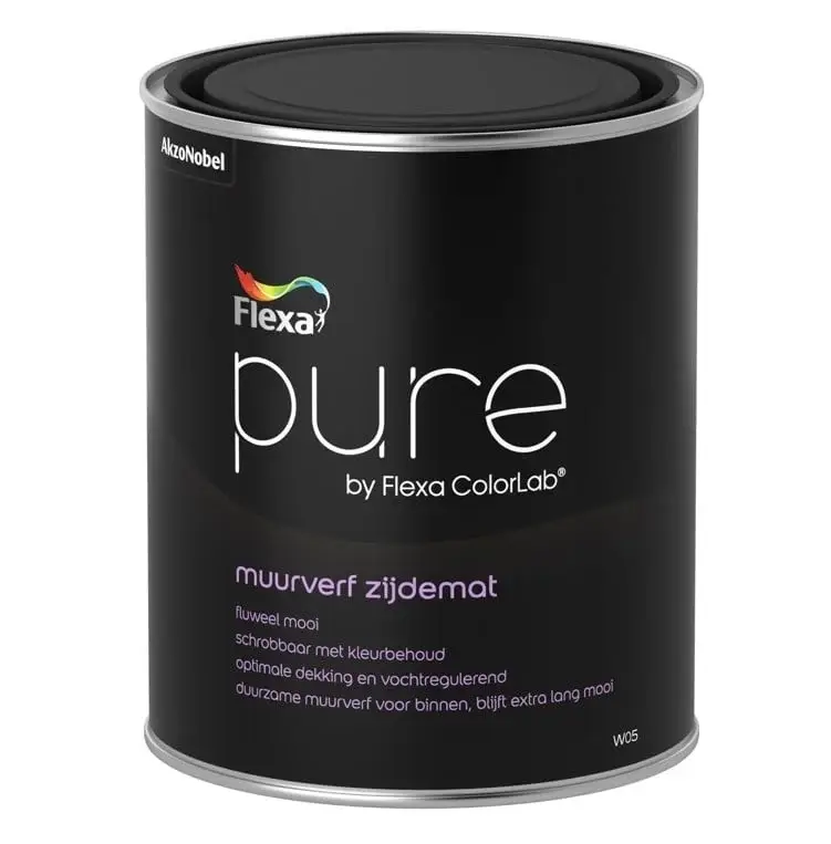 Flexa Pure Muurverf Zijdemat-1 LTR - Wit Koop Online