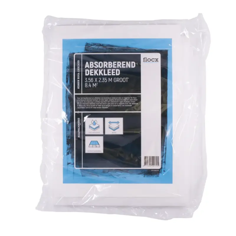 Koopje Flocx Absorberend Dekkleed 8,4 m²-3,56mtr x 2,35mtr
