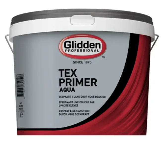 Glidden Tex Aqua Primer | Muurverfprimer Binnen-5 LTR - Wit Lage Prijs