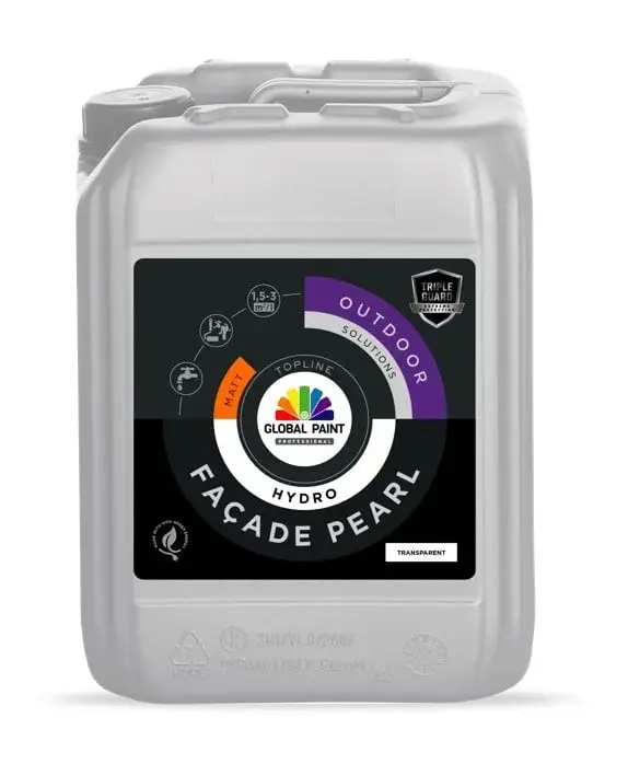 Global Paint Facade Pearl Hydro | Voorstrijk Buiten-5 LTR Exclusieve Aanbieding