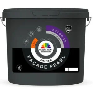 Exclusieve Aanbieding Global Paint Facade Pearl Primer | Matte Gevelprimer-5 LTR - Wit