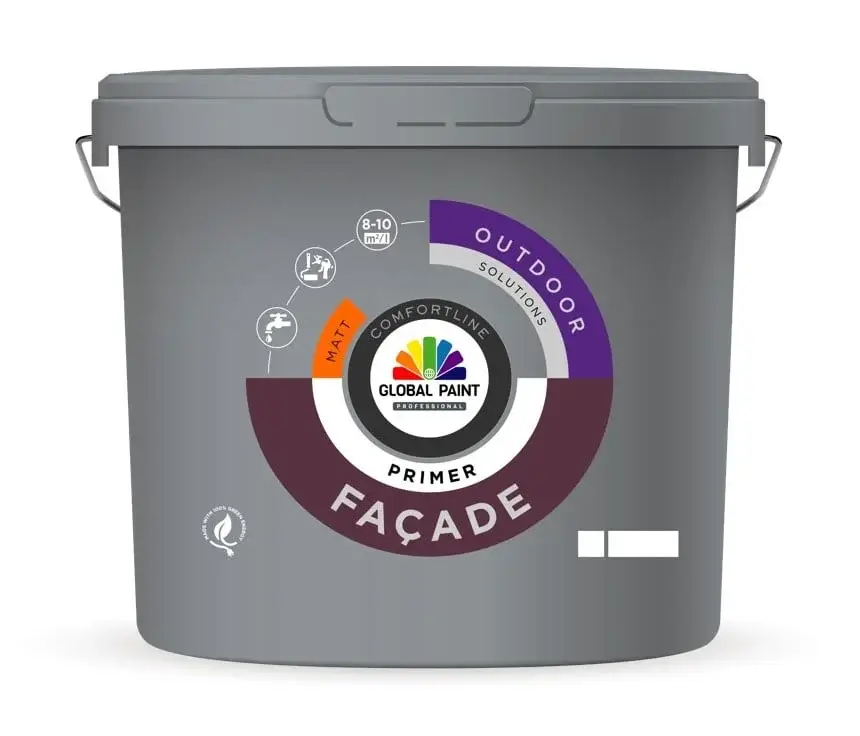 Koop Vandaag Global Paint Facade Primer | Matte Gevelprimer-2,5 LTR - Wit