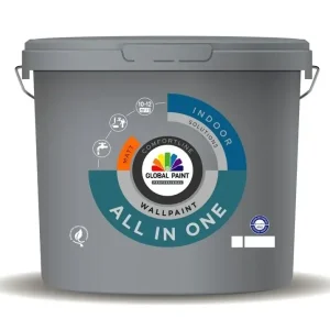 Premium Global Paint All in One | Matte Primer & Muurverf-2,5 LTR - Wit