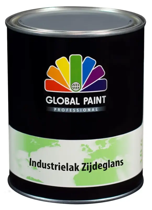 Global Paint Industrielak Zijdeglans | Lakverf Buiten-500 ML - Wit Gratis Retour
