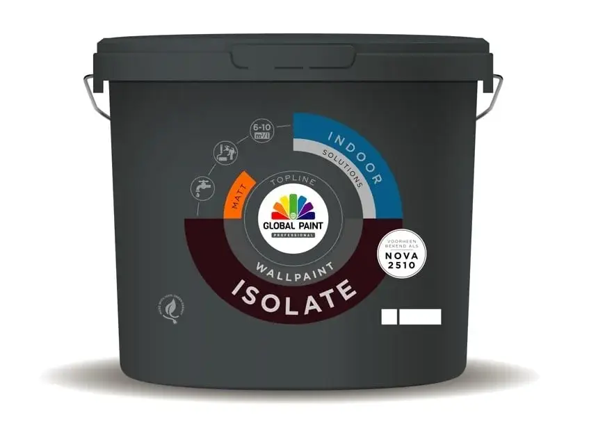 Global Paint Isolate | Isolerende Muurverf en Plafondverf-1 LTR - Wit Nu Kopen
