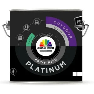 Express Levering Global Paint Platinum Pre Finish | Voorlak Buiten-500 ML - Wit