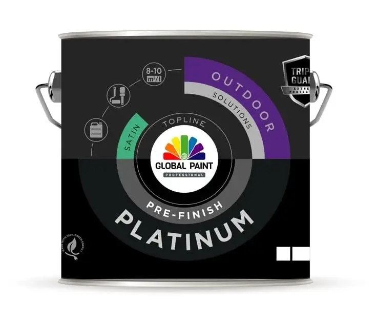 Express Levering Global Paint Platinum Pre Finish | Voorlak Buiten-500 ML - Wit