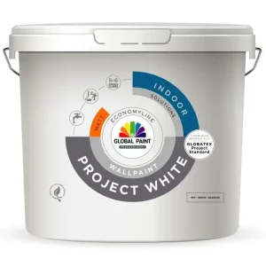 Dagaanbieding Global Paint Project White | Matte Muurverf-10 LTR - Wit
