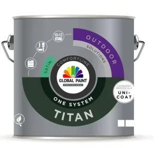 Bestel Nu Global Paint Titan One System Satin | Zijdeglans Eén-pot-systeem-500 ML - Wit