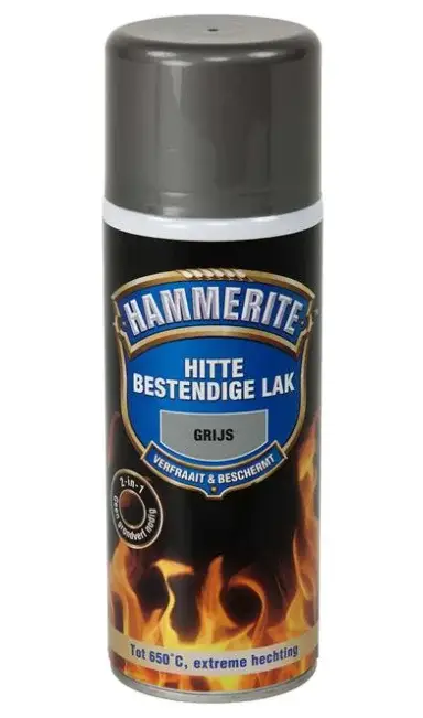 Hammerite Hittebestendige Lak Grijs Spuitbus-400 ML Express Levering
