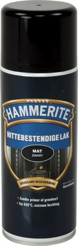 Weekendaanbieding Hammerite Hittebestendige Lak Zwart Spuitbus-400 ML
