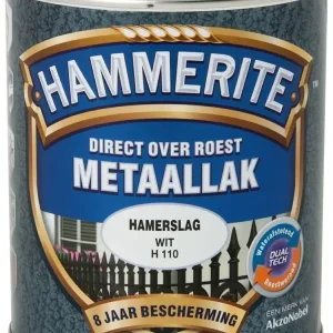 Veilige Betaling Hammerite Metaallak Hamerslag Wit H110-250 ML