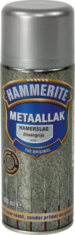 Hammerite Metaallak Hamerslag Zilvergrijs H115 Spuitbus-400 ML Fabrieksprijs