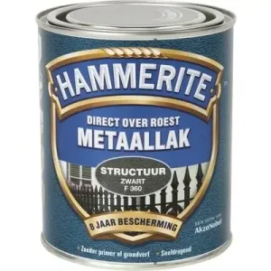 Hammerite Metaallak Structuur Zwart F360-750 ML Speciale Aanbieding