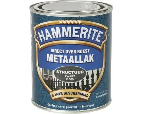 Hammerite Metaallak Structuur Zwart F360-750 ML Speciale Aanbieding