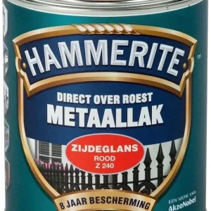 Hammerite Metaallak Zijdeglans Rood Z240-250 ML Fabrieksprijs