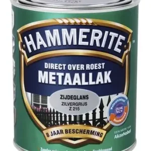 Op = Op Hammerite Metaallak Zijdeglans Zilvergrijs Z215-250 ML
