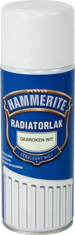 Hammerite Radiatorlak Gebroken Wit Spuitbus-400 ML Speciale Aanbieding
