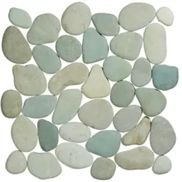 Superprijs Terre d'Azur Stone Pebbles Green Flores 30x30 cm