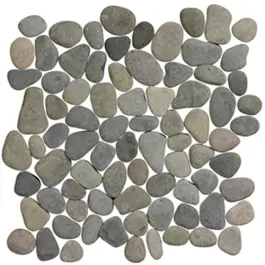 Terre d'Azur Stone Pebbles Black Bali 30x30 cm Nieuw